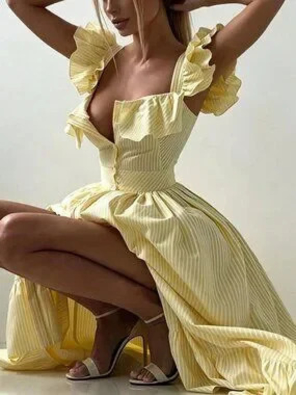 Multicolor Casual Women's Striped Dress